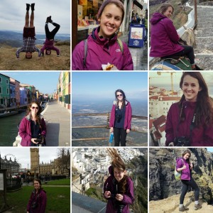 Rocking my purple raincoat throughout Europe