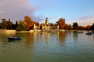 The Parque del Buen Retiro, one of the largest parks in Madrid, Spain
